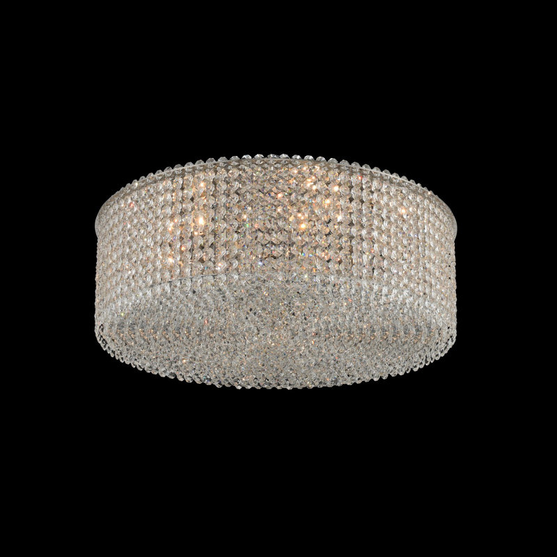 Milieu Metro 8 LT Chrome/Clear Flush Mount Allegri