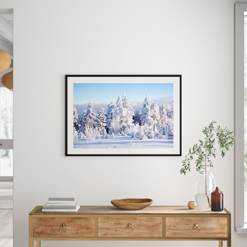 Gerahmtes Poster Winterwald