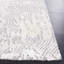 Tapis gris clair / ivoire en coton et viscose Glamour-86777676