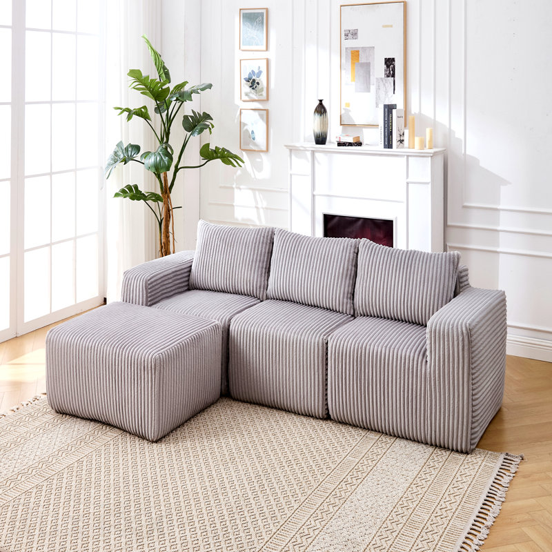 Canapé modulaire Modern, Gris clair