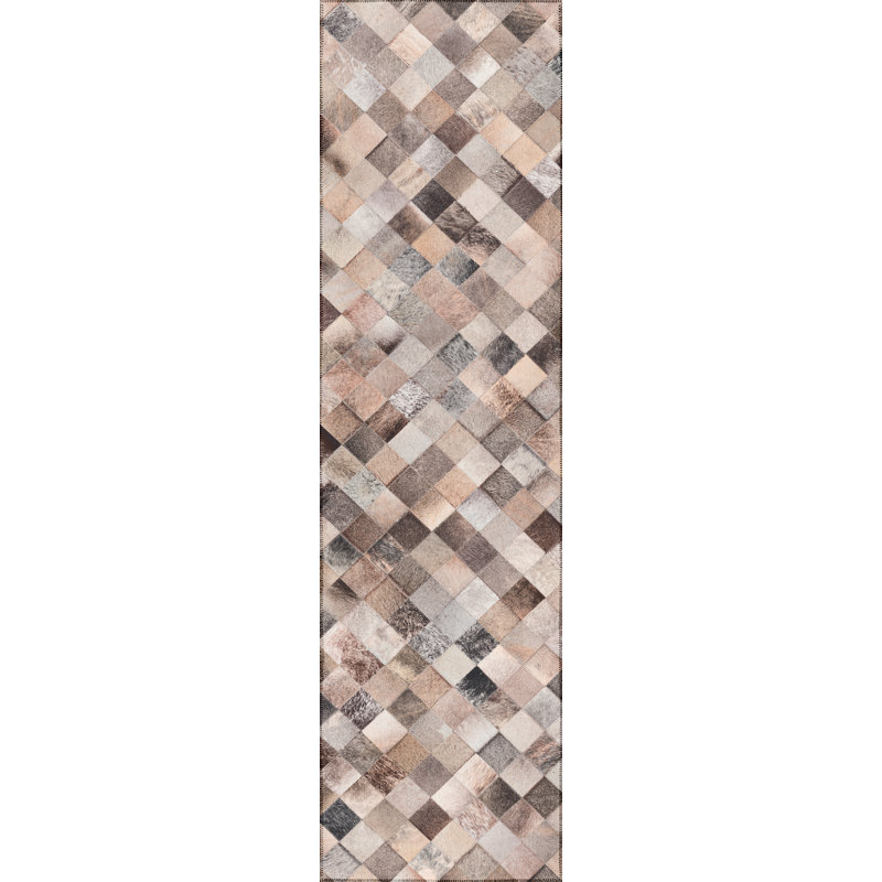 Aubra Chenille Patchwork Rug, Runner 2'3" x 7'6"