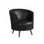 Zanzibar Vegan Leather Swivel Barrel Chair