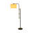 65" Moniek Metal Floor Lamp, Black/White