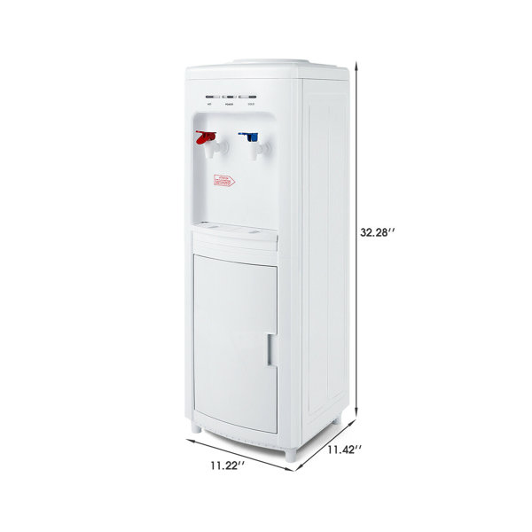 SOOPYK Hot and Cold Water Cooler Dispenser with Ice Maker 5 Gallon
