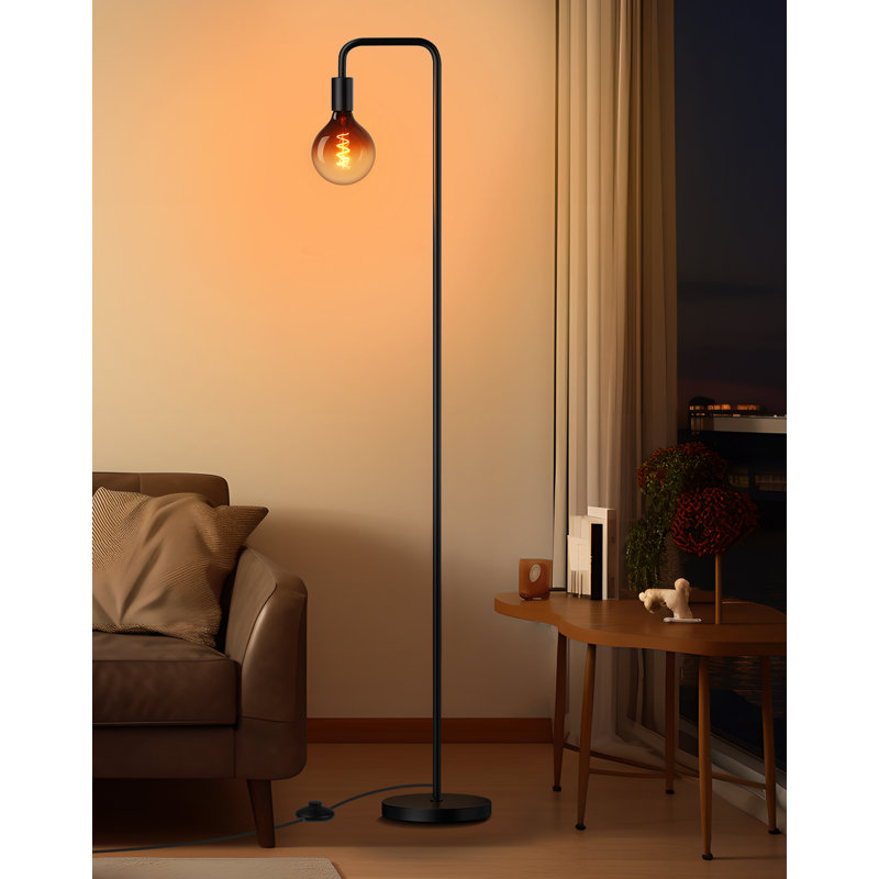 Hriti 67'' Matte Arched Floor Lamp