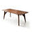Brown Rectangular Solid Wood A-Frame Dining Table-200801067