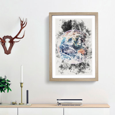 Planet Earth - Picture Frame Painting Print
