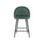 Upholstered Counter Stool with Metal Frame-395613085