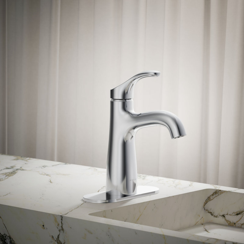 Simplice Single-Handle Bathroom Sink Faucet, 1.2 Gpm, 1.0 Gpm, Polished Chrome