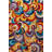 Multi-Colored Surrealist Mixed Spiral Shape Patterned Creative Modern Decorative Rug-1546240206