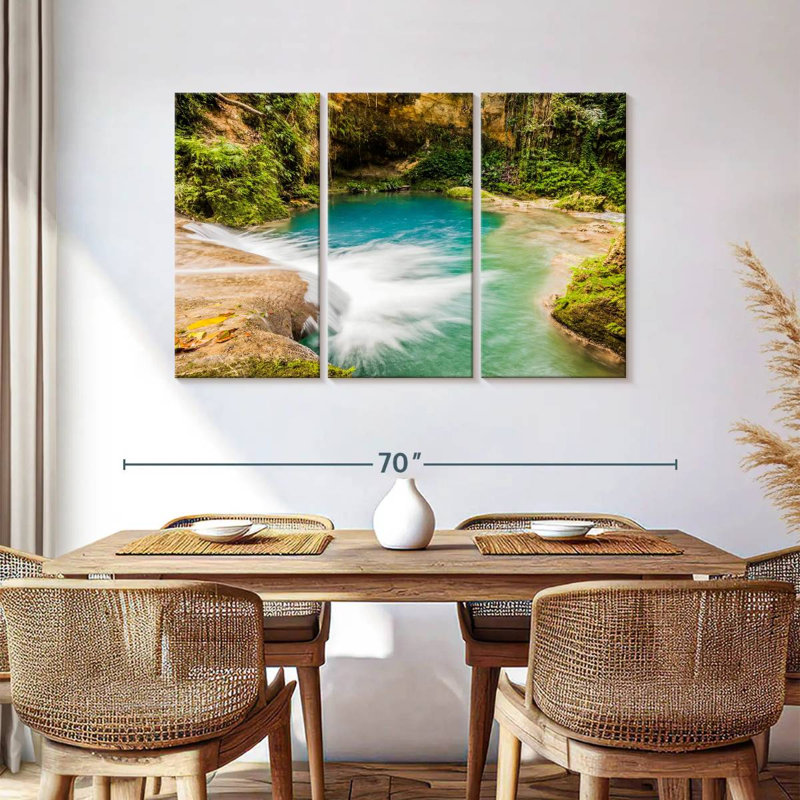 Alvord Blue Hole Waterfall, 36" H x 57" W