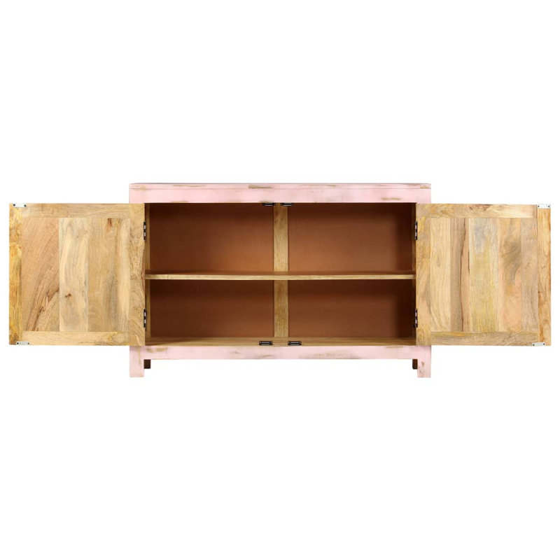 Gallaway 110cm Solid Wood Sideboard, Light Pink