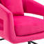 Chaise d'appoint rembourrée en tissu de velours texturé avec support en métal House Hold-1606769333