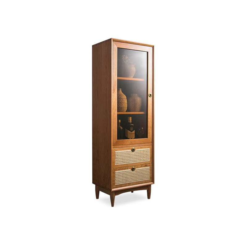 Vitrines en bois de cerisier massif