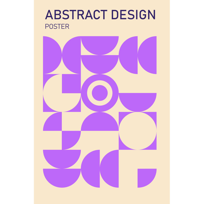 Bauhaus Poster III 1 Piece Wrapped Canvas Wall Art, 30cm H x 20cm W x 3.8cm D