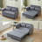 51.18'' Upholstered Reclining Sleeper Sofa-1997107047