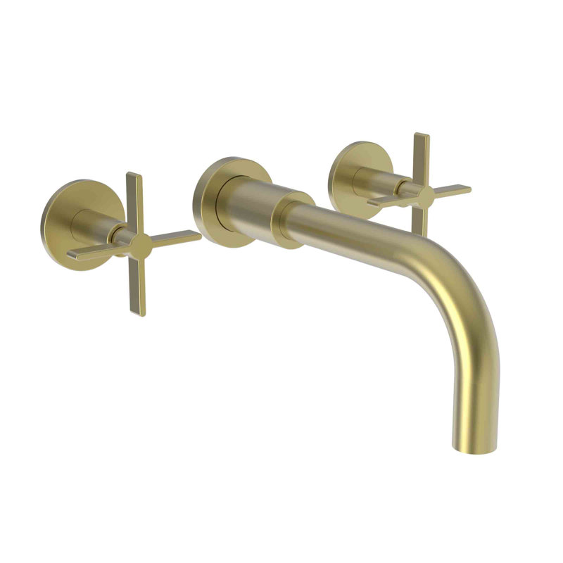 Wall Mount Lavatory Faucet, Satin Brass (PVD)