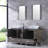Barbonne 61.5'' Double Bathroom Vanity with Mirror