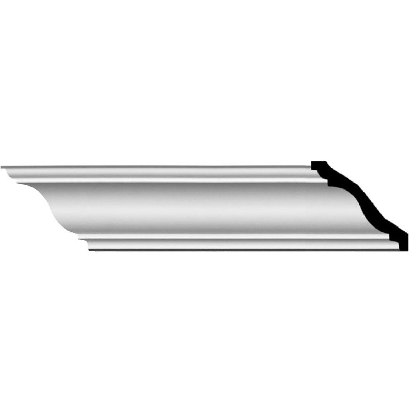 Strasbourg Traditional White Polyurethane Crown Moulding