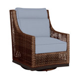 Outdoor Peninsula Gliding Wicker/Rattan Chair with Cushions