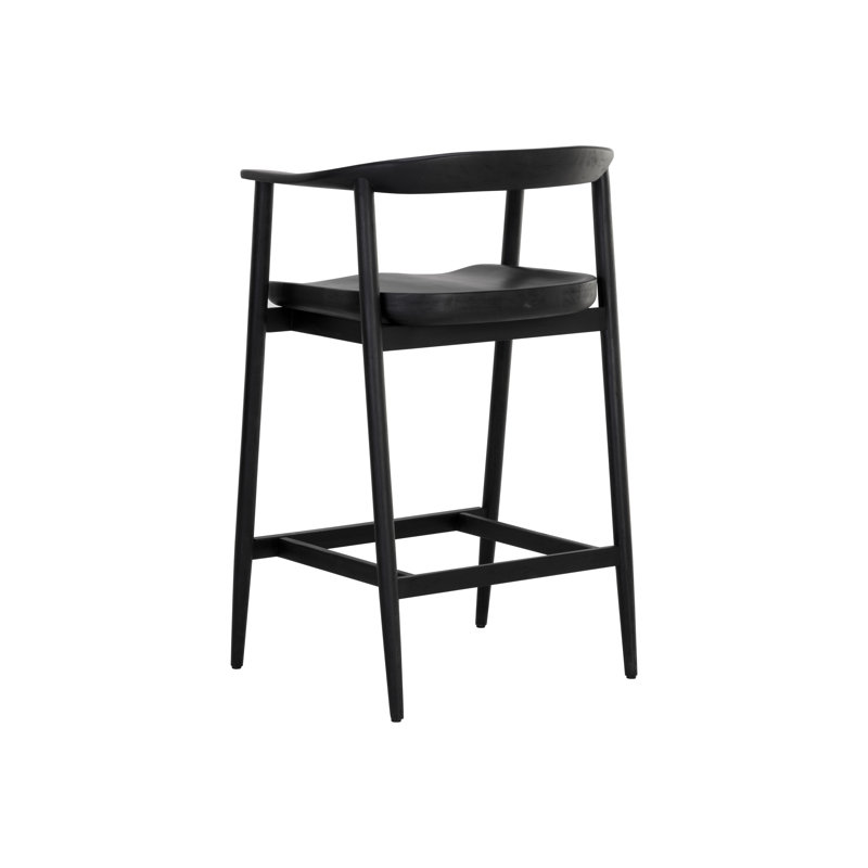 Taneishia Stool with Solid Wood Frame