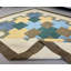 Tapis kilim scandinave moderne fait à la main avec motifs géométriques 100% laine