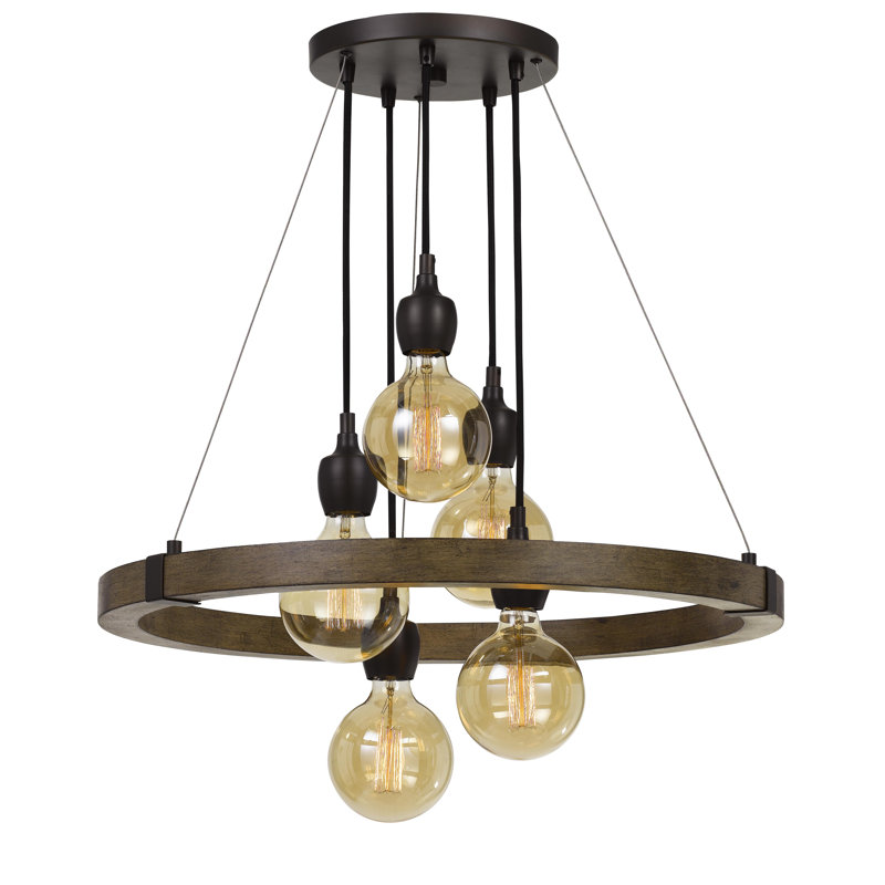 Luminaire suspendu grappe 5 lumières Kesler