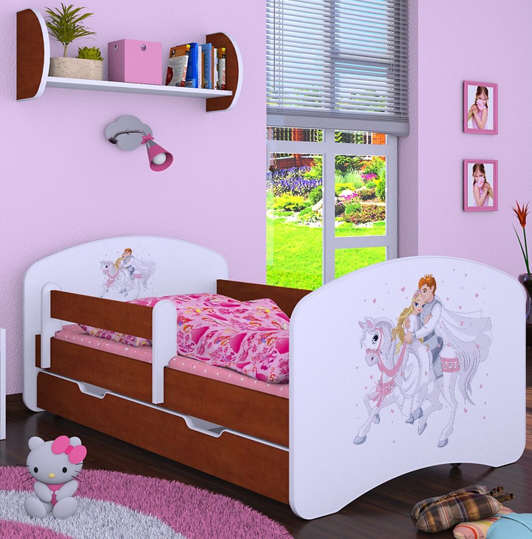 Kinderbett Auburndale mit Schublade, 80 x 160 cm