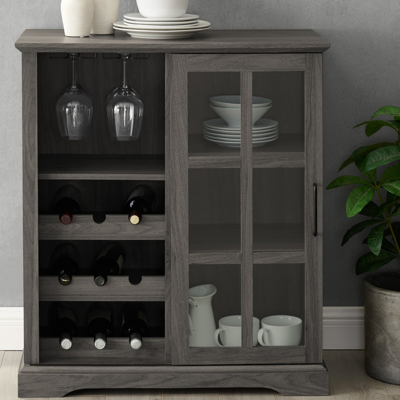 Hartwick 31.5'' Bar Cabinet, Gray