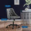 Chaise de bureau en cuir Vegan-1451975606