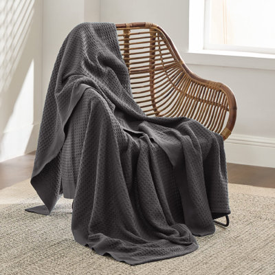 Jeté 100% coton 406 g / m² Literie respirant gaufré GentleSoft ™