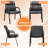 Faux Leather Conference Chair with Padded Arms