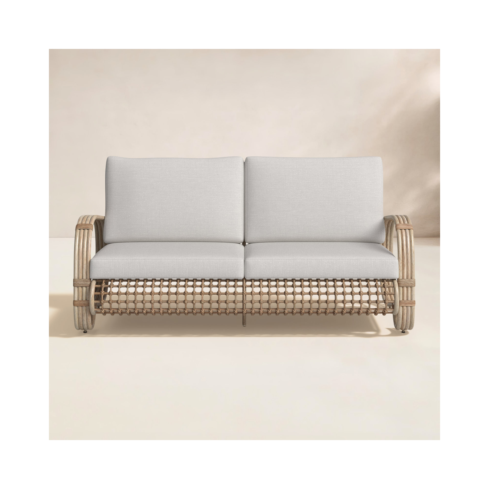Spy 66.1'' Outdoor Loveseat with Cushions
