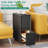 7.8" Wide Fully-Assembled Faux Leather Narrow Nightstand-492082317-471927184
