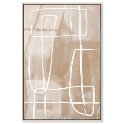 Markings in the Dirt I High-Gloss Frameless Acrylic Glass Wall Art Abstract Print by Oliver Gal, Ready to Hang, 10 x 15