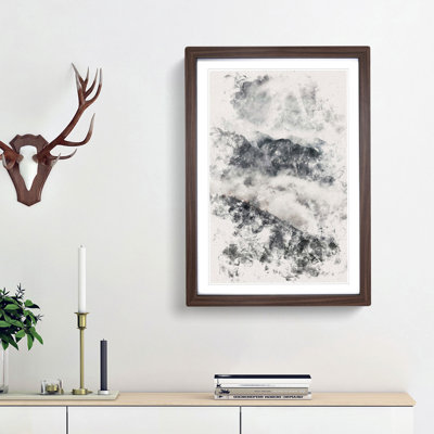 Mountain Peak View in Italy - Picture Frame Painting Print