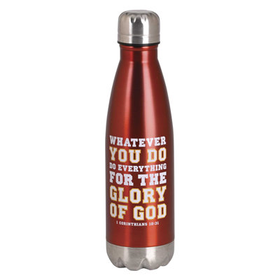 Bouteille d'eau rouge, tout ce que vous faites 17 oz