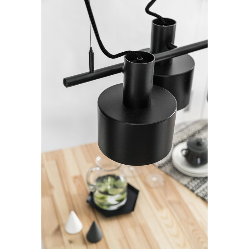 Hedgerley 4 - Light Kitchen Island Pendant, Black