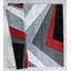 Tapis rouge à motif abstrait Zonia-562287418
