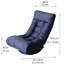 Fauteuil inclinable à dossier réglable, garnissage en lin - Profondeur : 67,2 cm (26,46 po), structure métallique, hauteur du dossier : 89,1 cm (35,09 po)