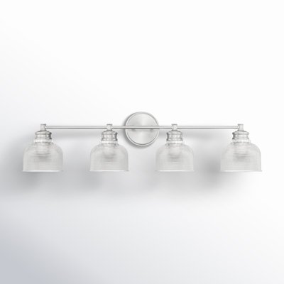 Besima 4 Light Hammered Dimmable Vanity Light