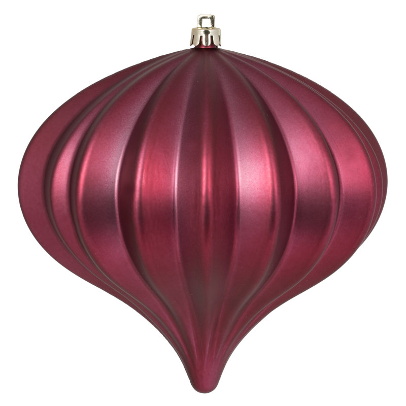 Ornement boule de Noël oignon, Rouge