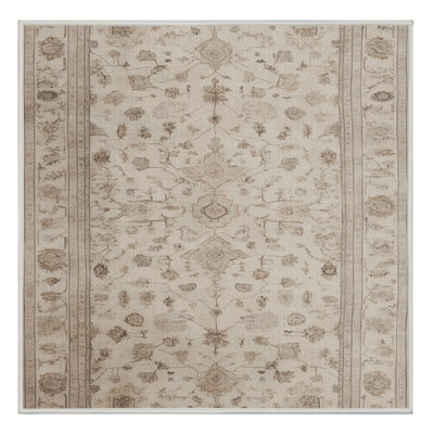 Machine Washable Turkish Beige Area Rug