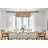 Boho Chandelier Light Fixture 42 Inch, Farmhouse Rattan Pendant Light For Dining Room, Rustic Rectangular Chandeliers