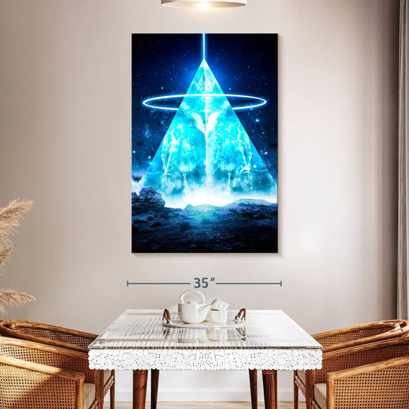 Kelan Higher Powers, 51" H x 34" W