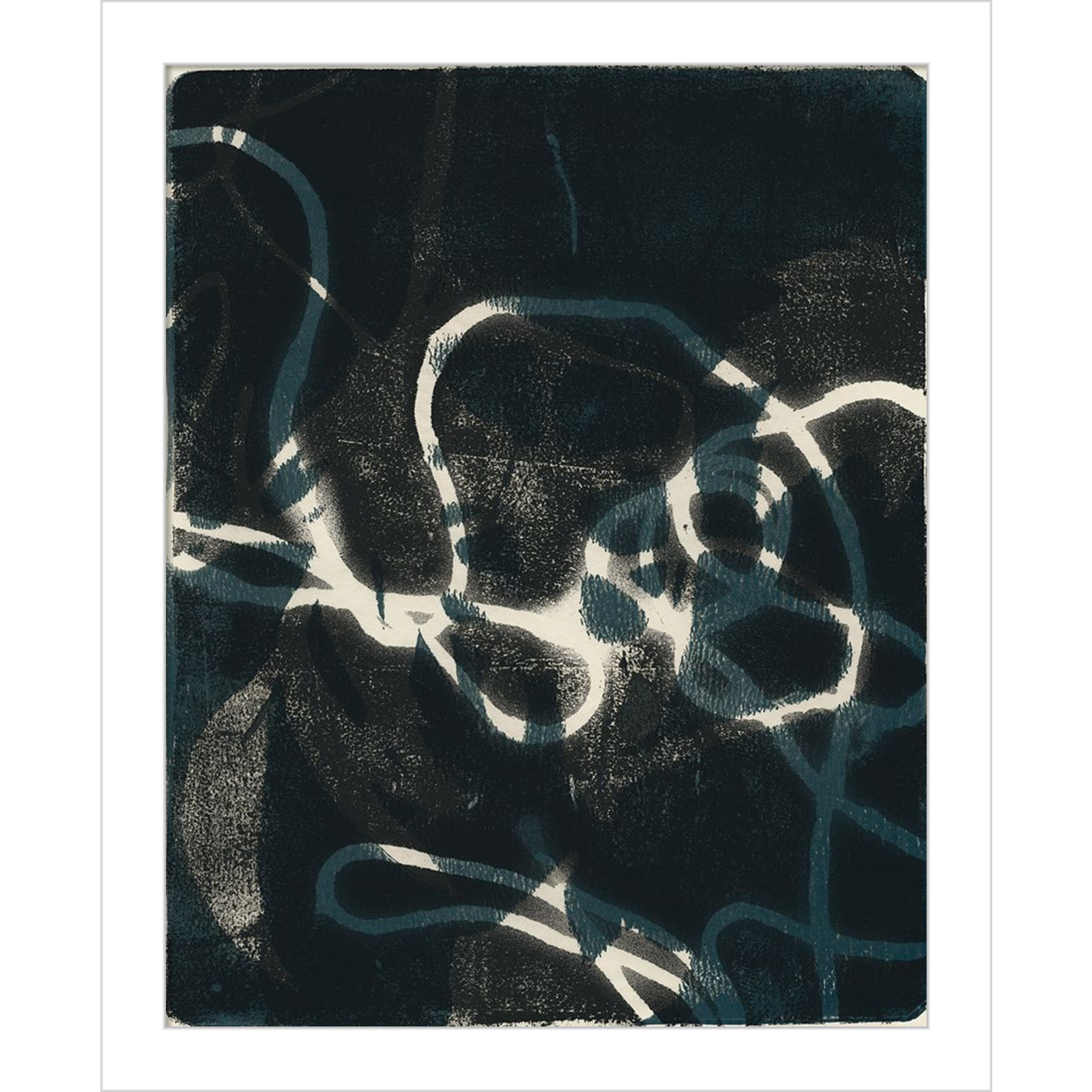 Shifting Shadows II Print by Victoria Barnes, White, 13" H x 11" W