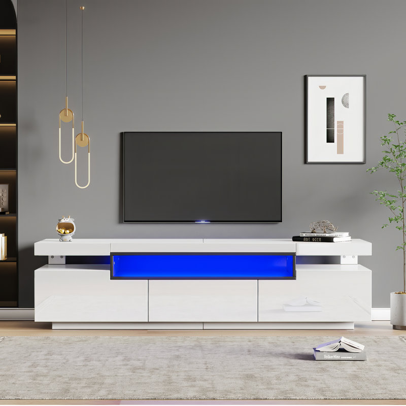 Daziyah Unfinished TV Stand for TVs up to 70" with Fireplace Included