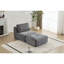 Mousse mémoire moderne en velours côtelé pour chaise longue, pour animaux de compagnie, mobile, sans assemblage, gris, longue rebond gris, bonne élasticité-163003709