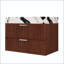 Meuble-lavabo flottant moderne de 30 po avec plateau en pierre frittée sans soudure-311718894