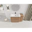 Meuble-lavabo autoportant 48 po avec lavabo en céramique et armoire de rangement 48 po
